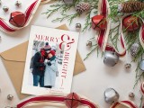 Merry Ampersand 5x7 Canva Photoshop Card