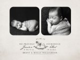 Linen Luxury Birth Announcements