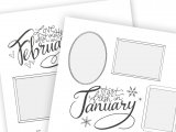 Hand Lettered 11x14 Calendar