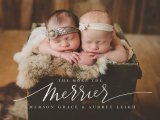 Holiday Joy Birth Announcements