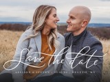 Stylish Script Save the Date Cards